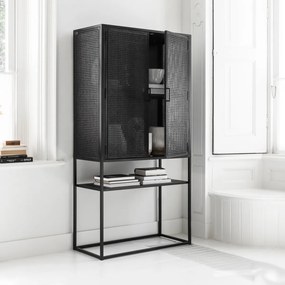 Must Living Spiderman Kast Op Hoge Poten Zwart - 88x40x175cm.