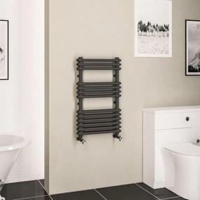 Eastbrook Imperia 2 koloms handdoekradiator 50x85cm 650W antraciet