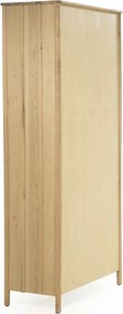 Hoge Wandkast Eikenhout Naturel - 102x47x210cm.