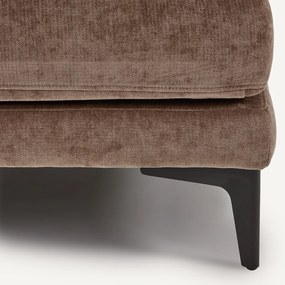 Voetensteun van fluweelmix, MODERNISTE, ontwerp Emmanuel Gallina
