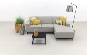 Boavista/Toronto loungebank chaise longue - Nature Grey - 3-delig - links