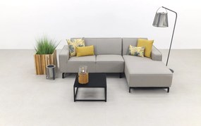 Boavista/Toronto loungebank chaise longue - Nature Grey - 3-delig - links