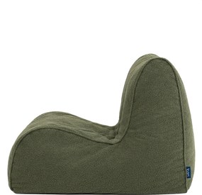 Swoop Zitzak Stoel Bouclé - Olijfgroen