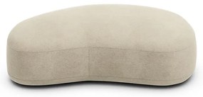 Voetenbank van linnen fluweel, Rosebury, ontwerp Emmanuel Gallina