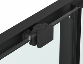 Badstuber Onda douchecabine 120x120cm zwart mat