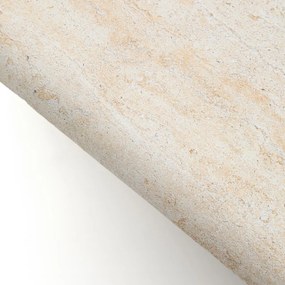 Kave Home Drasi Design Salontafel Beige Cement Travertin - 140 X 70cm.