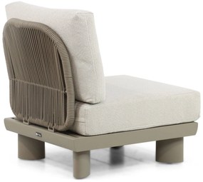 Hoek loungeset 6 personen Aluminium/Rope /Ceramic stone Taupe  Santika Furniture Santika