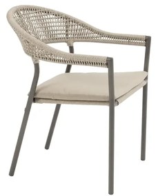 Taste by 4 Seasons stapelbare Sienna tuinstoel terre Tuinstoel   bruin weerbestendig