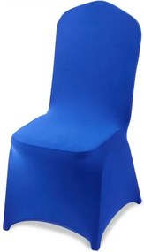 VEVOR stoelhoezen, 50 stuks, wasbare en afneembare stoelhoezen van polyester-spandex voor bruiloften, diners, banketten en restaurants, geschikt voor stoelen (51 x 45 x 95 cm), koningsblauw