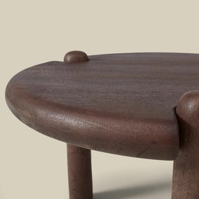 Ronde Design Salontafel Hout 80 Cm - 80 X 80cm.