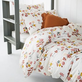 Dekbedovertrek in katoenen flanel, Rosine