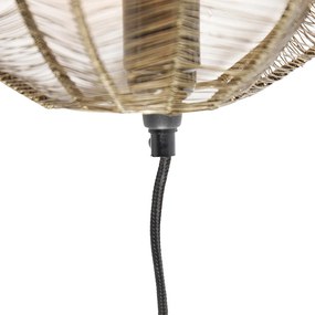 Industriële wandlamp brons met zwart - Dong
