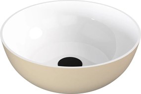 Polysan Banera waskom rond 39x14cm wit/beige mat