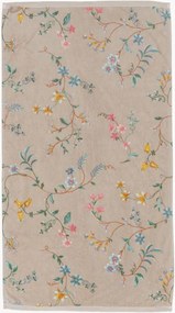 Fluweel & terry handdoek Les Fleurs
