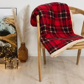 Plaids, deken Rood Decoris  SCOTY