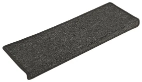 vidaXL Trapmatten 15 st 65x25 cm grijs en zwart