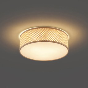 Oosterse plafondlamp bamboe naturel 40cm - Tremmo