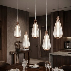 Hangende plafond lamp LHJ120-CP light rose gold