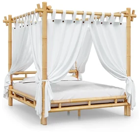 vidaXL Hemelbed 160x200 cm bamboe