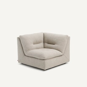 Modulaire 90° hoek in viscose met structuur en linnen, GIULIANO