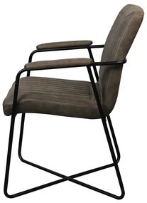 Eetkamerstoel - Henry - lederlook Soft groen