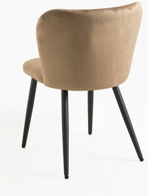 Pak 4 Fluwelen Luk Stoelen