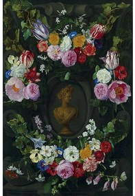 Goossens Schilderij Festoon Of Flowers, 80 x 120 cm excl frame