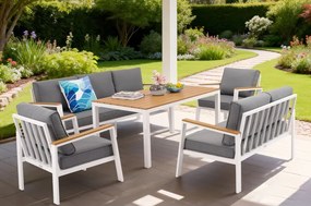 Zakintos Apetito 7 aluminium set wit Garden Point