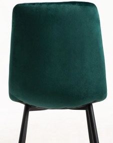 Set 4 Fluwelen Liny Stoelen