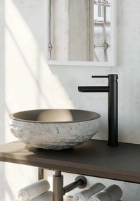 Brauer Black Edition ColdStart verhoogde wastafelkraan energy-saving model A zwart mat