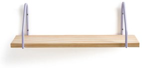 Wandplank in grenen en ijzer metaal L50 cm, Vinto