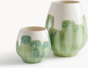 Handgeschilderde vaas van geglazuurd aardewerk, WINGA