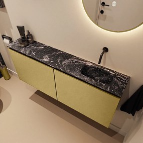 Mondiaz Ture DLux toiletmeubel 120cm oro met wastafel lava rechts zonder kraangat