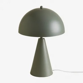 Tafellamp van metaal Jaliya Groen – khaki - Sklum
