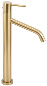 Wastafelkraan Rea Level Gold Brush High