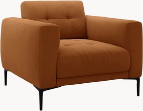 Fluwelen fauteuil Lazio