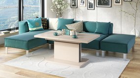 ASTON Beige [Super Mat / Anti-fingerprint] - MODERNE UITKLAPBARE EN VERSTELBARE SALONTAFEL KASHMIR