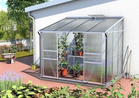 Vitavia Ida muurserre - 5,2m² - met 4 mm polycarbonaat - Aluminium