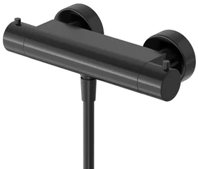 Hotbath Cobber thermostatische douchekraan geborsteld zwart PVD