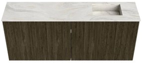 Mondiaz Joya DLux 100cm toiletmeubel shadow met wastafel faye rechts zonder kraangat ostra