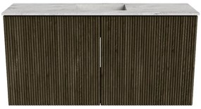 Mondiaz Joya DLux 80cm toiletmeubel shadow met wastafel faye midden 1 kraangat glace
