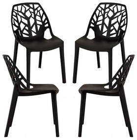 Pak 4 Polypropyleen Hissar Stoelen