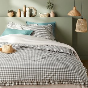 Gematelaasserd dekbed in gewassen katoen vichy, Georgette