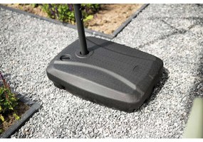 Garden Impressions Corfu parasol 250x250 - donker grijs - zand
