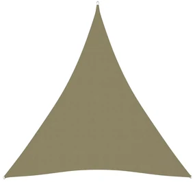 vidaXL Zonnescherm driehoekig 4x5x5 m oxford stof beige