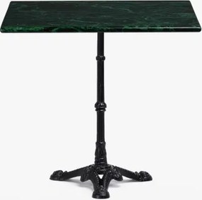 Roma Marmeren Bartafel Zwart & Vierkant & Groen Marmer Big Flower - Sklum
