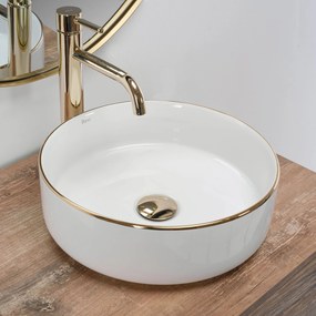 Opzetwastafel Rea Sami Gold Edge