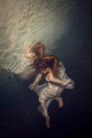 Kunstfotografie Woman underwater, Tina Terras & Michael Walter, (26.7 x 40 cm)