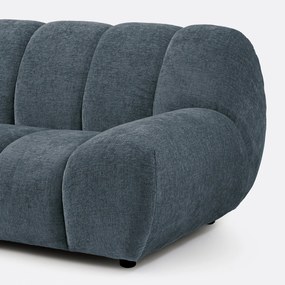 Hoekbank links, dik fluweel, Nuria