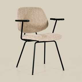 Beige Eetkamerstoel Met Arm